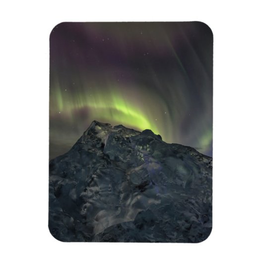 Magnet Flexible Aurora Borealis | Iceberg Jokulsarlon Islande (Vertical)