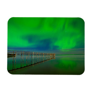 Magnet Flexible Aurores boréales Lac Winnipeg Canada, Manitoba