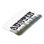 Magnet Flexible Austin Texas Skyline avec Austin dans le ciel (Côté Gauche)