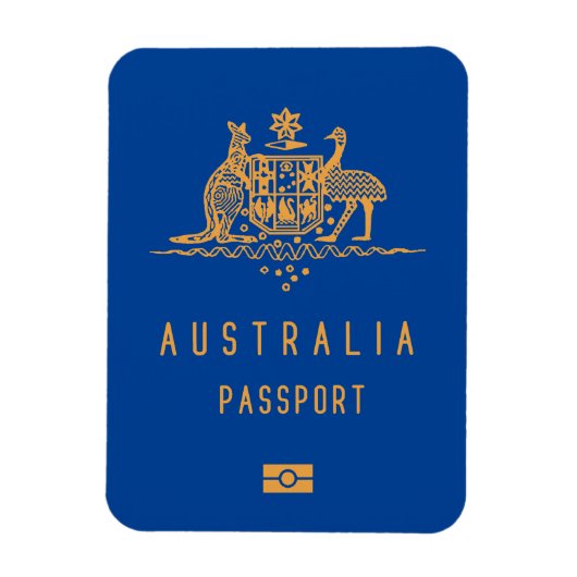 Magnet Flexible Australia passport (Vertical)