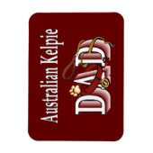 Magnet Flexible Australian Kelpie Papa (Vertical)