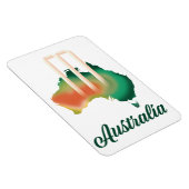 Magnet Flexible Australie Carte du cricket. (Côté Droit)