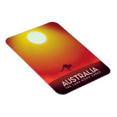 Magnet Flexible Australie "La terre d'en bas" impression de vacanc (Côté Droit)