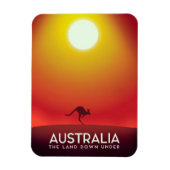 Magnet Flexible Australie "La terre d'en bas" impression de vacanc (Vertical)