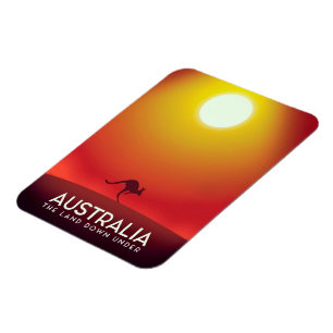 Magnet Flexible Australie "The land down under" tirage de vacances
