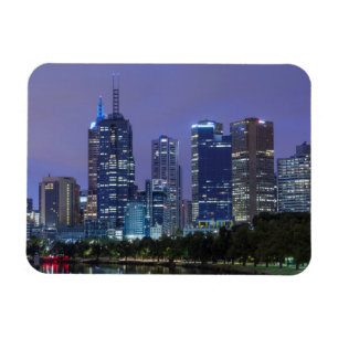 Magnet Flexible Australie, Victoria, Melbourne, skyline le long