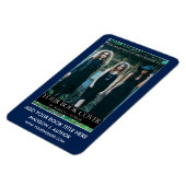 Magnet Flexible Auteur de l'écriture livre couverture bleu ou coul (Côté Gauche)