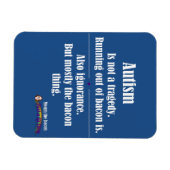 Magnet Flexible autisme bacon tragédie voiture aimant sombre (Horizontal)
