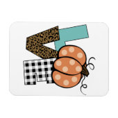 Magnet Flexible Automne Amour Citrouille (Horizontal)