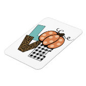 Magnet Flexible Automne Amour Citrouille (Côté Gauche)