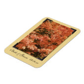 Magnet Flexible Automne Orange Feuille mariage Enregistrer la date (Côté Gauche)