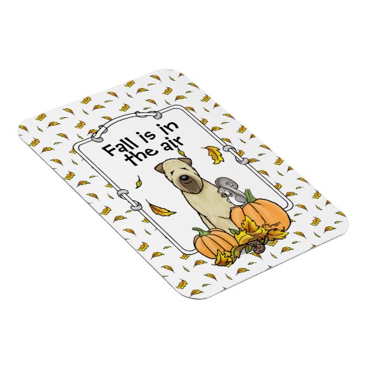 Magnet Flexible Automne Roue Terrier (blé 1b2) Citrouille mignon (Côté Droit)