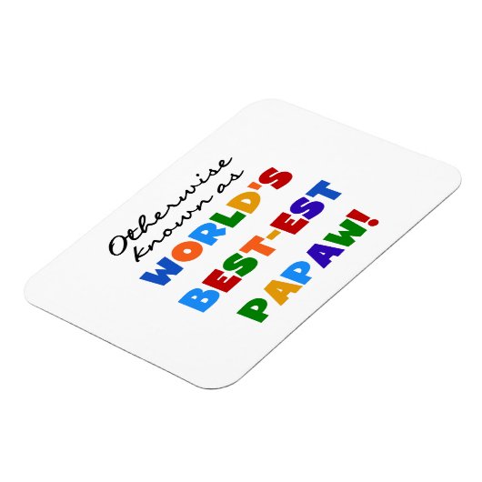 Magnet Flexible Autres T-shirts et cadeaux Papaw les plus connus (Côté Gauche)