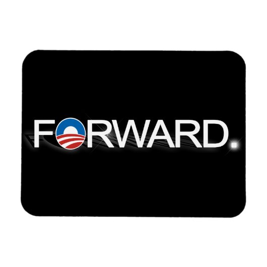Magnet Flexible Avancer pour Obama 2012 (Horizontal)