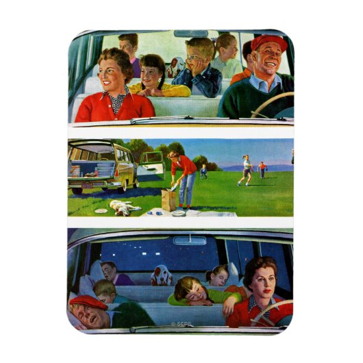 Magnet Flexible Avant, pendant et après le pique-nique (Vertical)