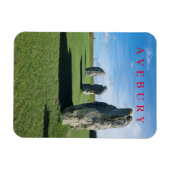 Magnet Flexible Avebury cercle en pierre vue aimant frigo (Horizontal)