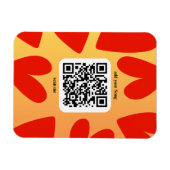 Magnet Flexible Avec une chanson personnelle par code QR (Horizontal)