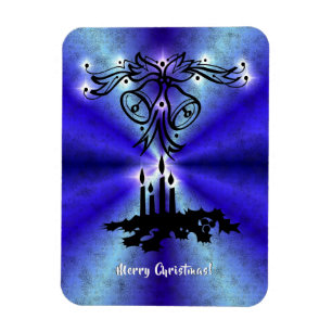 Magnet Flexible Avent, Artdeco de Noël sur Blue Green Rainbow