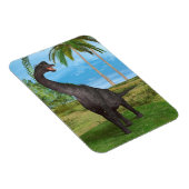 Magnet Flexible Aventure de dinosaure à long cou dans la jungle (Côté Droit)