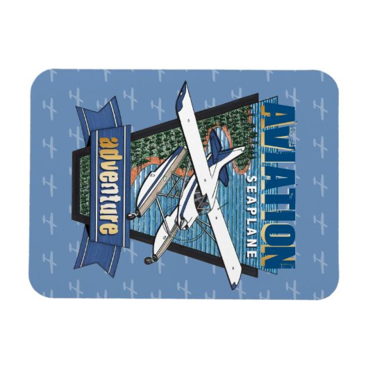 Magnet Flexible Aventure hydravion (Horizontal)