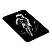 Magnet Flexible Aventure spatiale de vélo d'astronaute cosmique (Côté Droit)