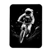 Magnet Flexible Aventure spatiale de vélo d'astronaute cosmique (Vertical)