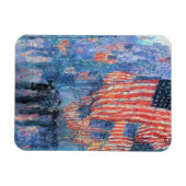 Magnet Flexible Avenue dans la pluie par Frederick Childe Hassam (Horizontal)