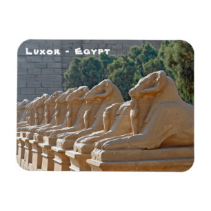 Magnet Flexible Avenue des sphinx dans le temple de Karnak - Egypt