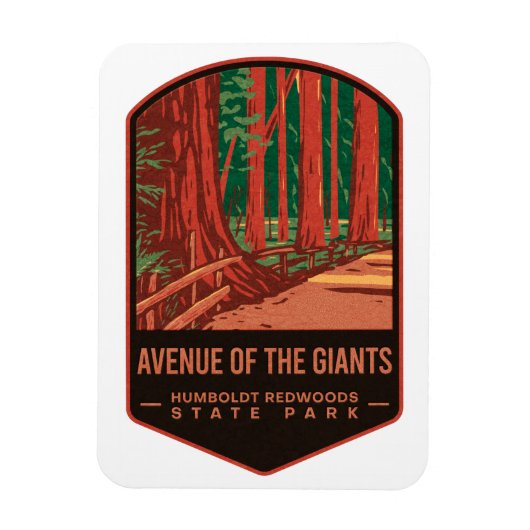 Magnet Flexible Avenue du Giants Redwood State Park (Vertical)