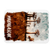 Magnet Flexible Avenue Madagascar du paysage des baobabs (Horizontal)