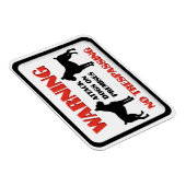 Magnet Flexible AVERTISSEMENT Attaque Chiens (Côté Droit)