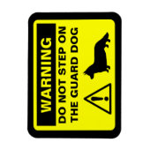 Magnet Flexible Avertissement de chien de garde de Cardigan Welsh  (Vertical)