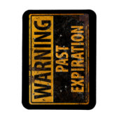 Magnet Flexible AVERTISSEMENT Expiration passée - Panneau Danger M (Vertical)