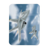 Magnet Flexible Avion à réaction militaire (Vertical)