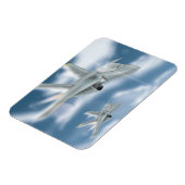 Magnet Flexible Avion à réaction militaire (Côté Gauche)