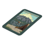 Magnet Flexible Avion Bush et pêche - Yellowstone National (Côté Gauche)