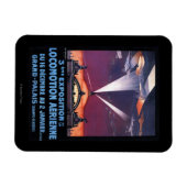 Magnet Flexible Avion volant au-dessus de l'affiche de la lumière  (Horizontal)