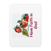 Magnet Flexible Ayez foi en Dieu fraise (Vertical)