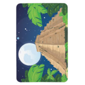 Magnet Flexible Aztec Pyramide paysage de dessin animé (Vertical)