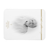 Magnet Flexible B&W Golden Photo Service du Souvenir Chers (Horizontal)