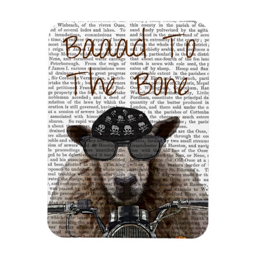 Magnet Flexible Baaad To the Bone (Vertical)