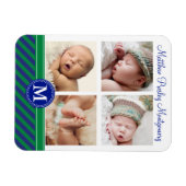 Magnet Flexible Baby Boy Birth Keepsaké Photo personnalisée (Horizontal)