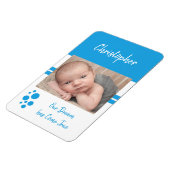 Magnet Flexible Baby Boy rêve devenir vrai photo bleu et blanc (Côté Gauche)