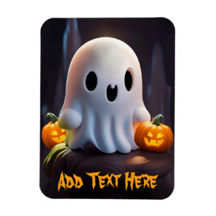 Magnet Flexible Baby Ghost Déplaisant mignon caractère Halloween