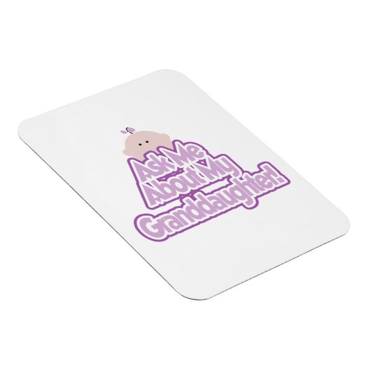 Magnet Flexible Baby Girl Posez une question sur mes cadeaux de pe (Côté Droit)