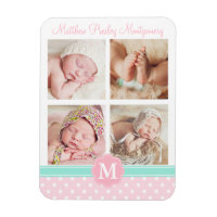 Baby Girl rose garde de naissance photo personnali
