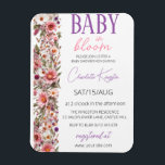 Magnet Flexible Baby in Bloom Invitation, Baby shower Fleur sauvag<br><div class="desc">Baby in Bloom Invitation, Fleur sauvage Invitation Baby shower, Purple Pink Flower Invitation, Fleur sauvage Invitation, Floral Baby Brunch Invitation, invitation imprimable, modèle d'invitation, téléphone invitation, invitation floral, invitation à la floraison, baby shower invitation, bébé en fleur, fleur sauvage invitation, fleurs, fleurs violettes, dans l'invitation à la floraison, bébé fleur...</div>