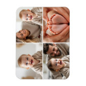 Magnet Flexible Baby Photo Picture Collage Instagram Square (Vertical)