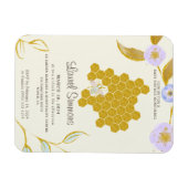 Magnet Flexible Baby shower Gold Bee Hive à l'aquarelle tendance e (Horizontal)