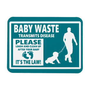 Magnet Flexible BABY WASTE - Avis de permission